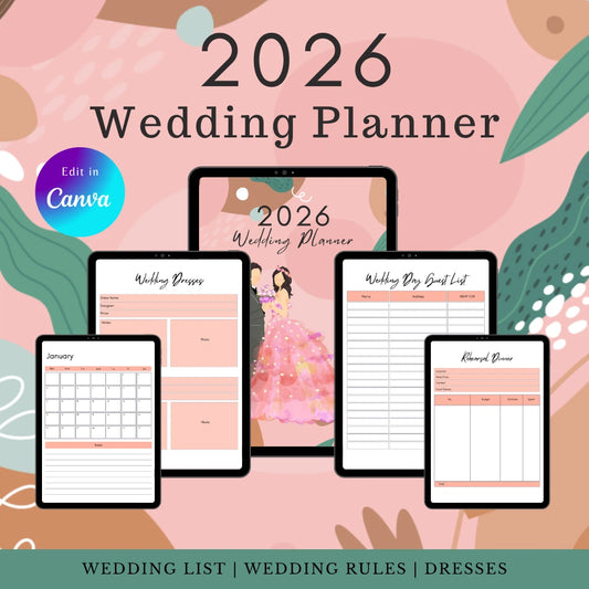 2026 Canva Wedding Planning Kit