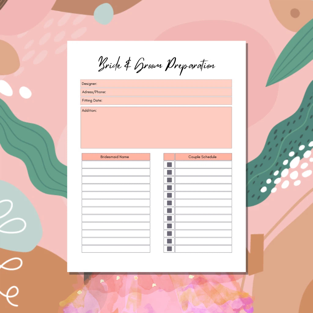 2026 DIY Wedding Planning Canva Template