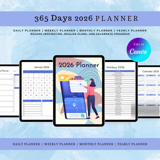 2026 Digital Planner Canva

