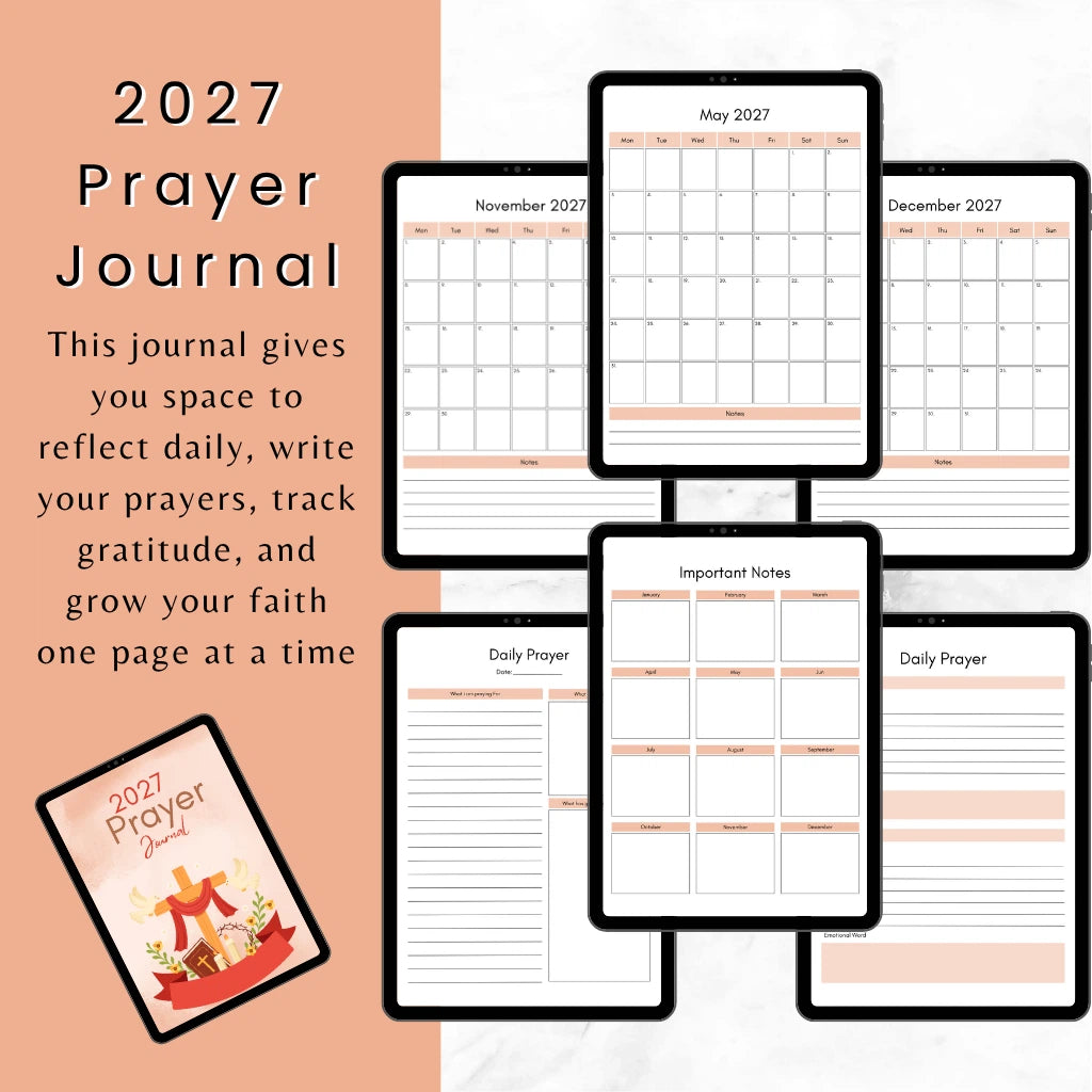 2027 Christian Prayer Journal Canva Template

