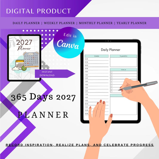 2027 Daily Weekly Monthly Planner


