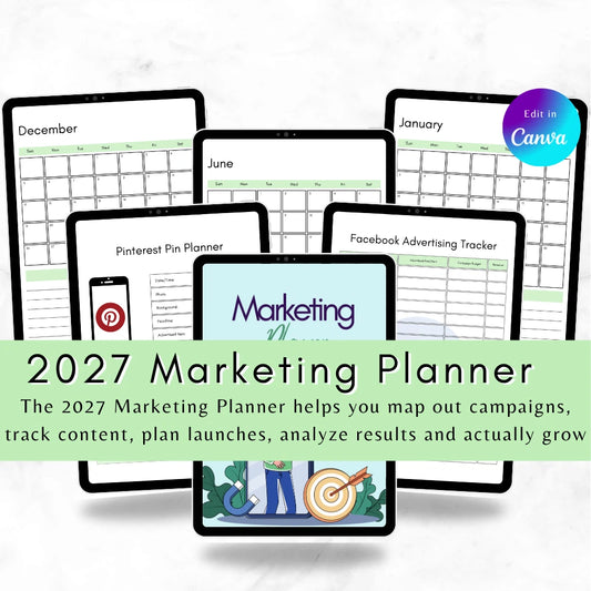2027 Digital Marketing Calendar Template

