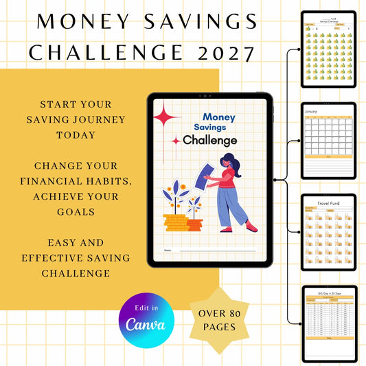 2027 Savings Tracker Canva

