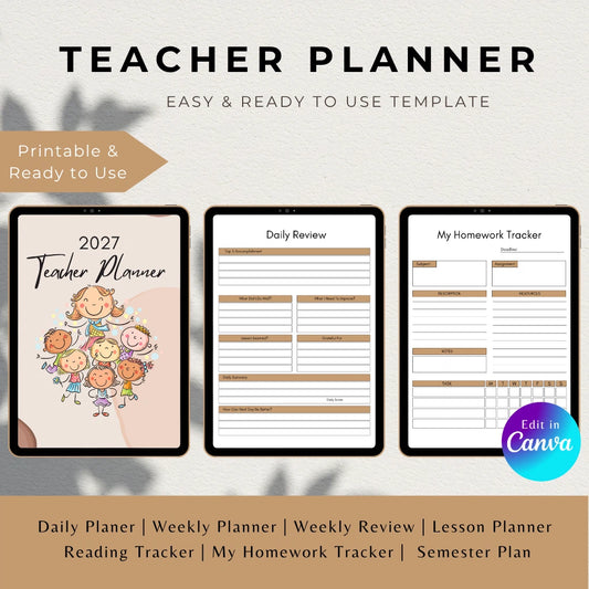2027 Teacher Lesson Planner

