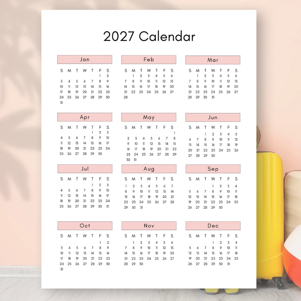 2027 Vacation Goals & Accommodation Organizer