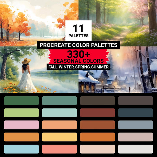 Seasonal Procreate Color Palettes