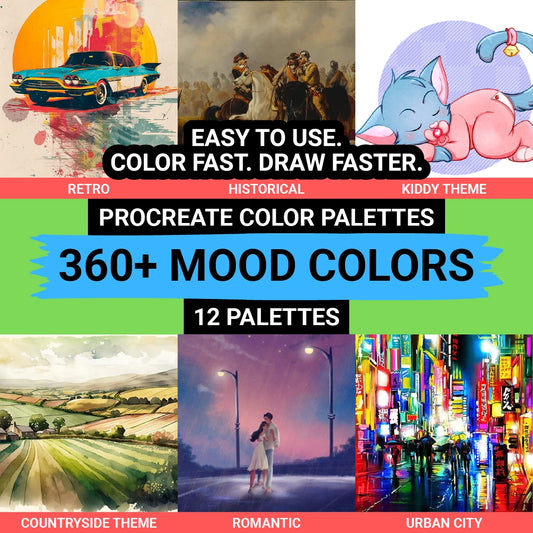 360+ Mood-Based Procreate Color Palettes 