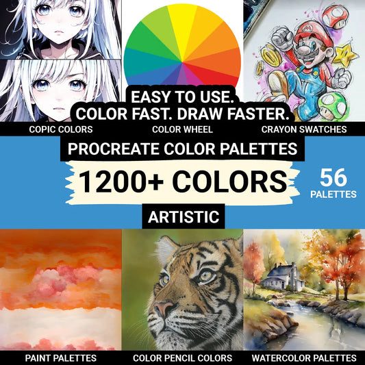 Artistic Procreate Color Palettes