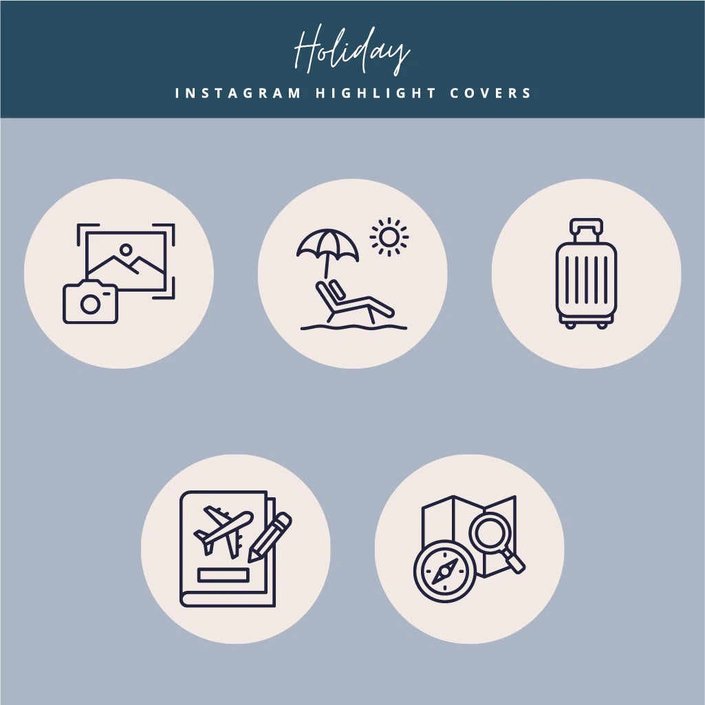 Beach & Travel Vibe Instagram Highlight Covers