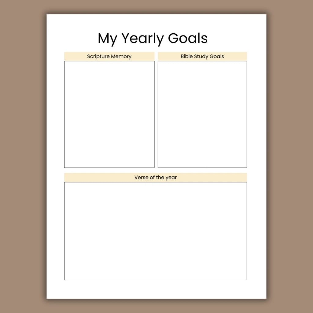 Bible Study & Devotional Planner