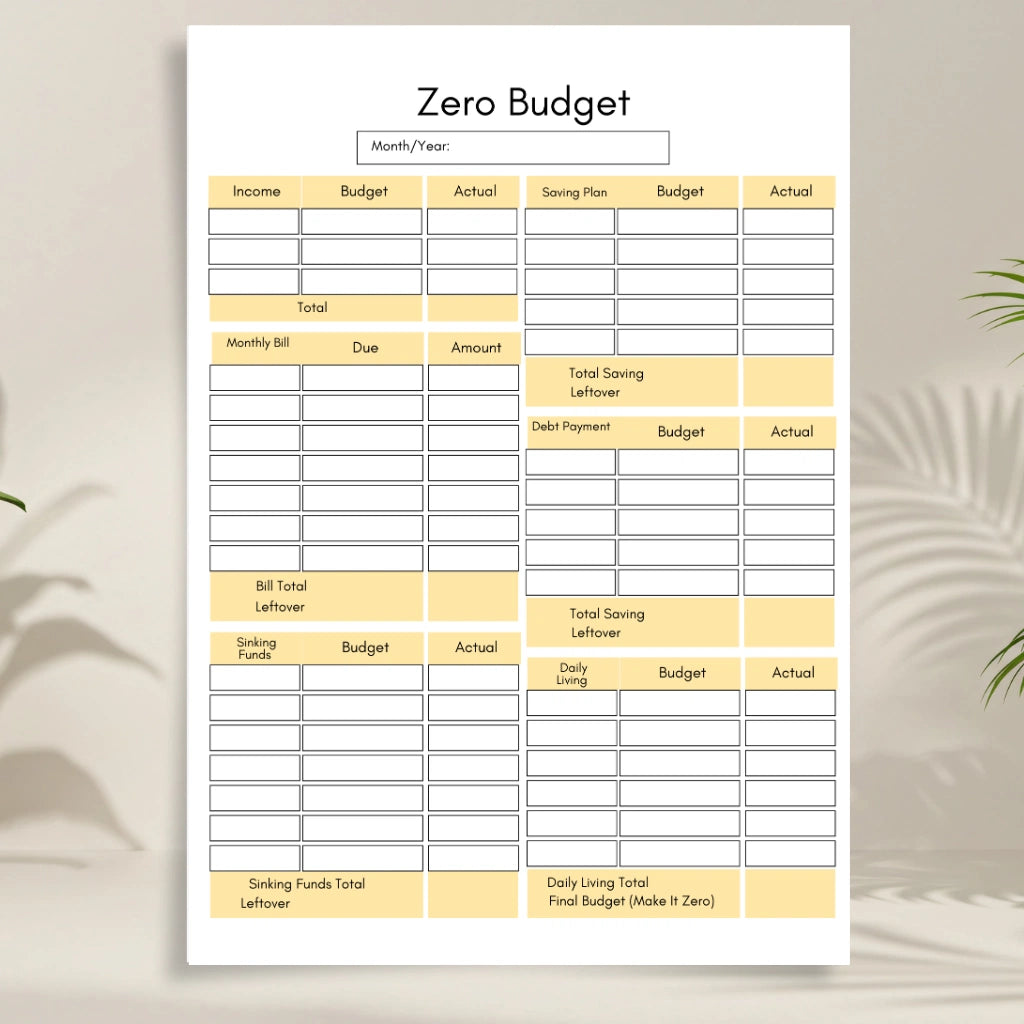 Budget & Savings Planner Canva

