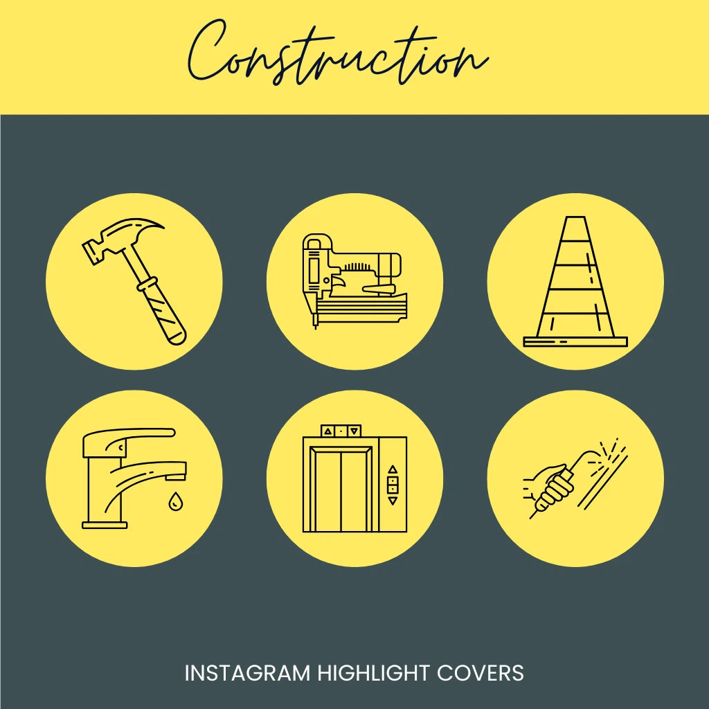 Builder and Contractor Instagram Highlight Covers