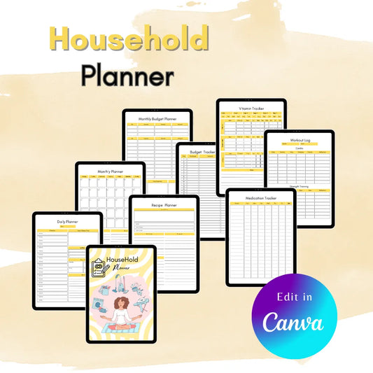 Canva Household Planner Template