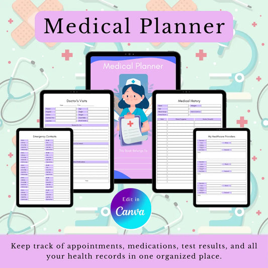 Canva Medical Planner Template