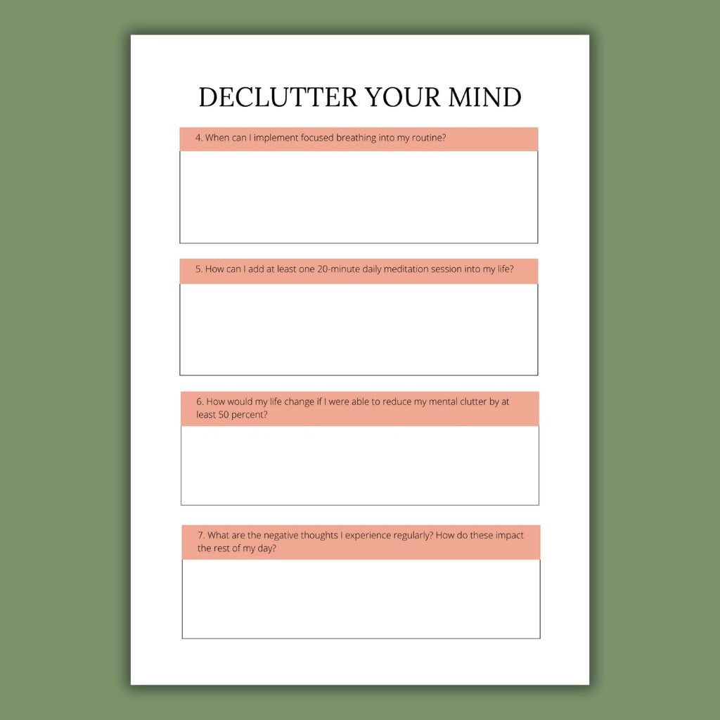 Canva Mental Wellness Journal