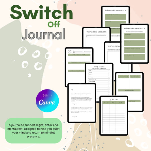 Canva Self-Care Planner for Focus