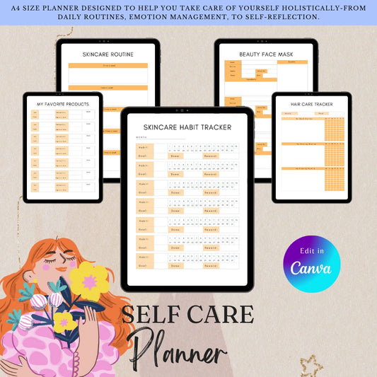 Canva Self Care Planner