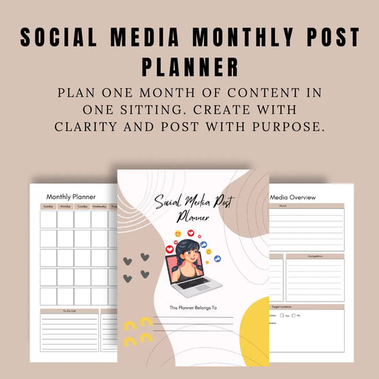 Canva Social Media Content Planner