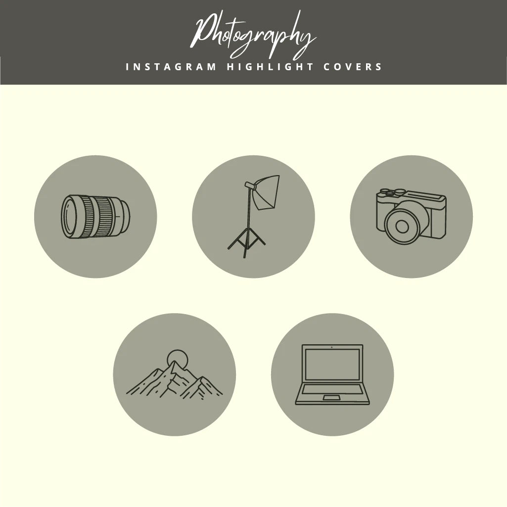 Canva Templates for Photography Instagram Highlights

