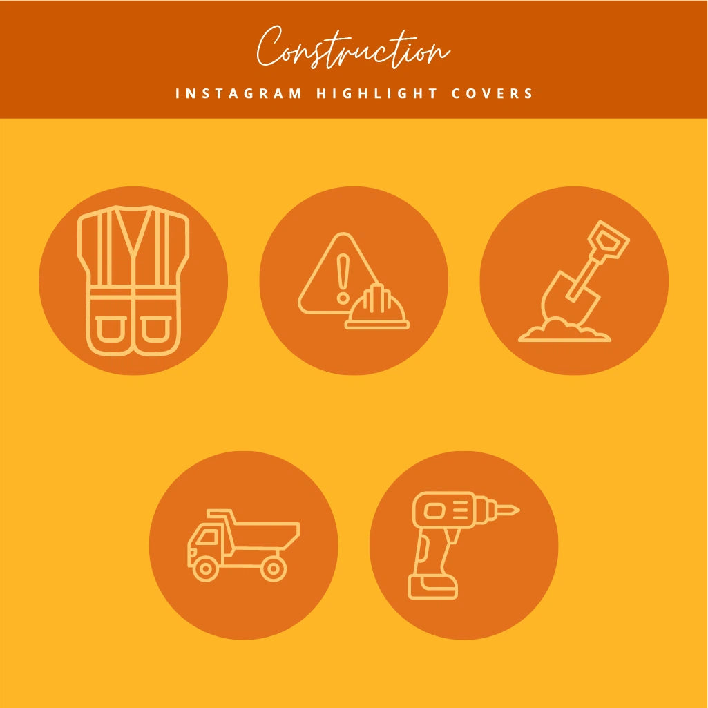 Construction Industry Instagram Highlights Kit

