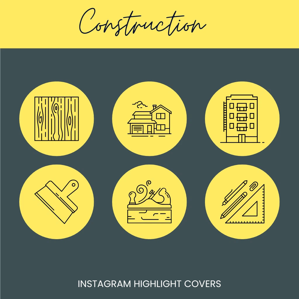Contractor and Developer Instagram Highlight Covers

