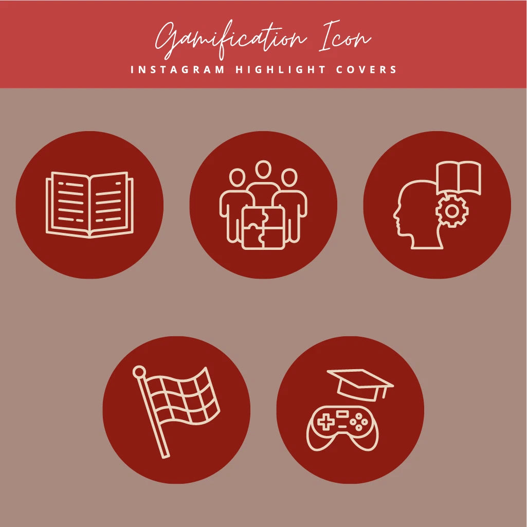 Customizable Gamification Highlight Covers for Instagram

