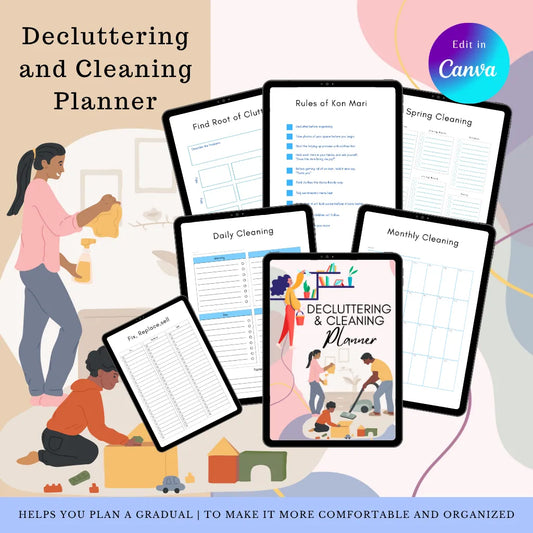 Daily & Monthly Home Organizer (Canva Template)