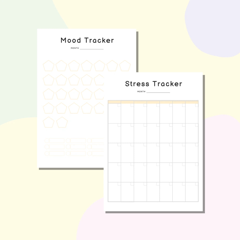 Daily Mood & Stress Tracker Canva
