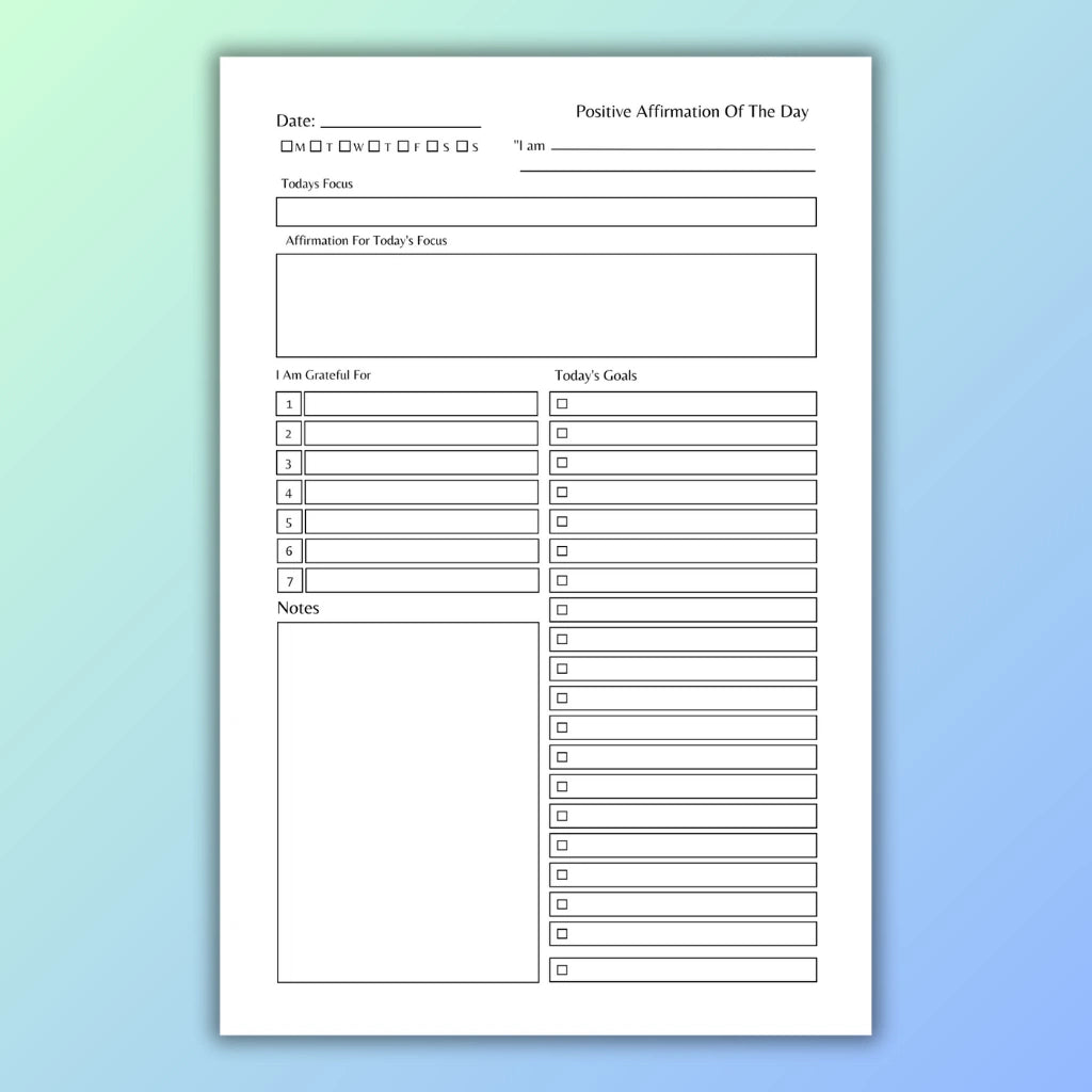 Daily Scripting Journal Template