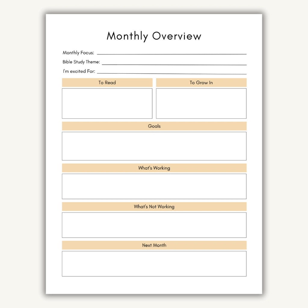 Daily Scripture Reflection Planner