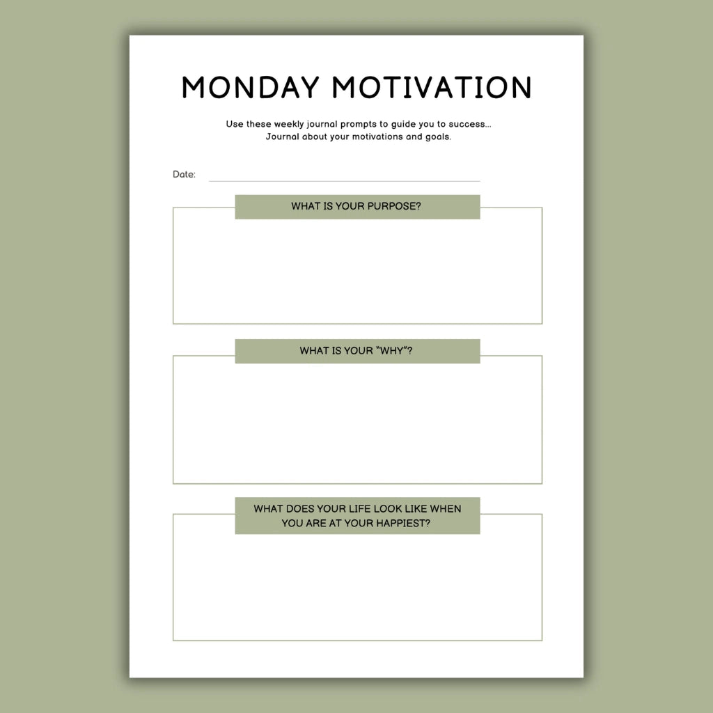 Daily Writing Habit Planner Canva