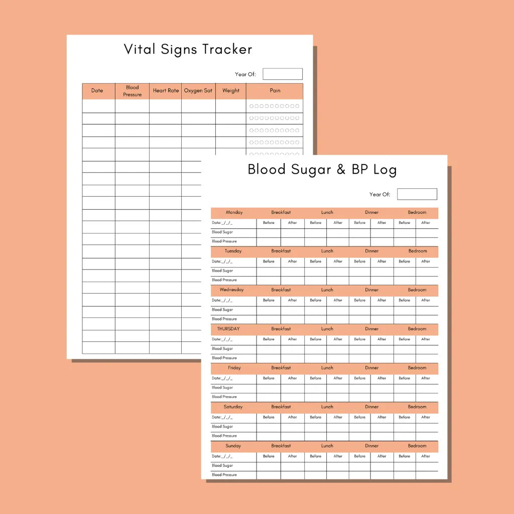 Diabetes Planner Printable