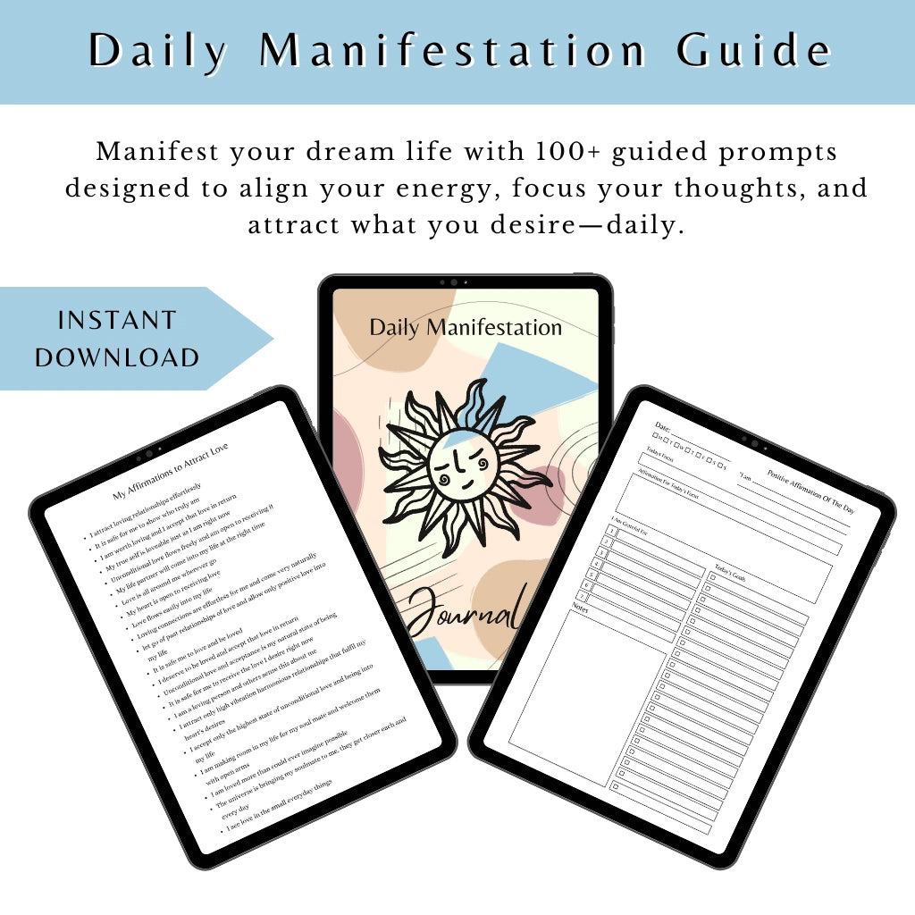 Digital Daily Intention Journal