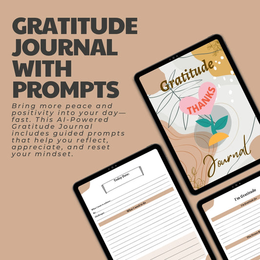 Digital Gratitude Journal with Prompts