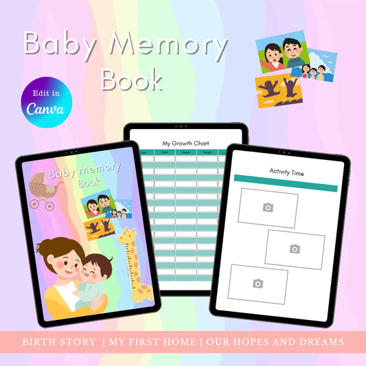 Editable Baby Memory Book
