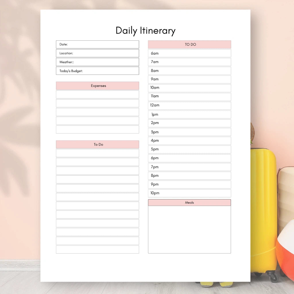 Editable Canva Travel Planner

