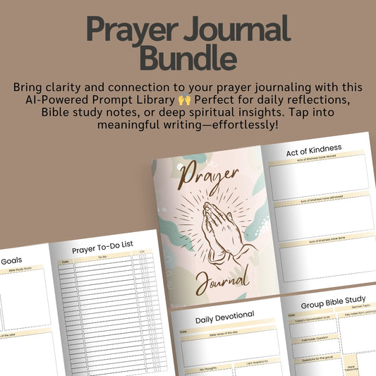 Editable Prayer & Gratitude Journal