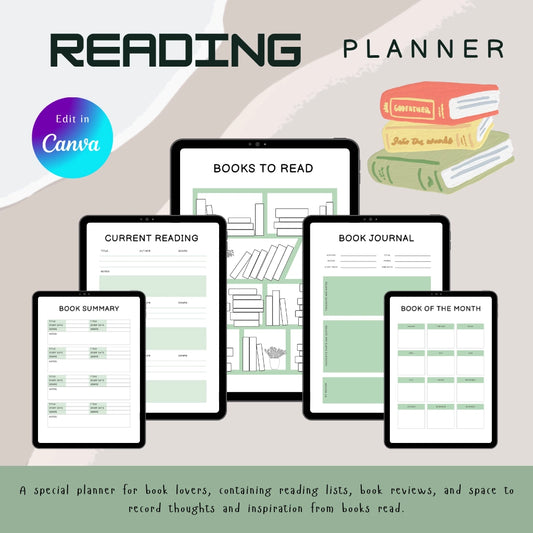 Editable Reading Journal
