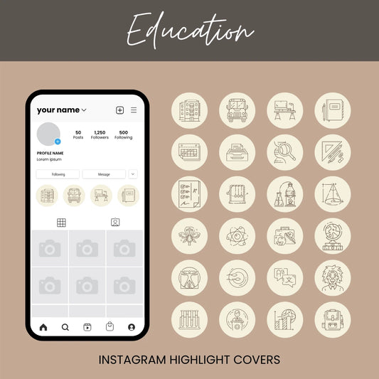 Educational Instagram Highlight Covers