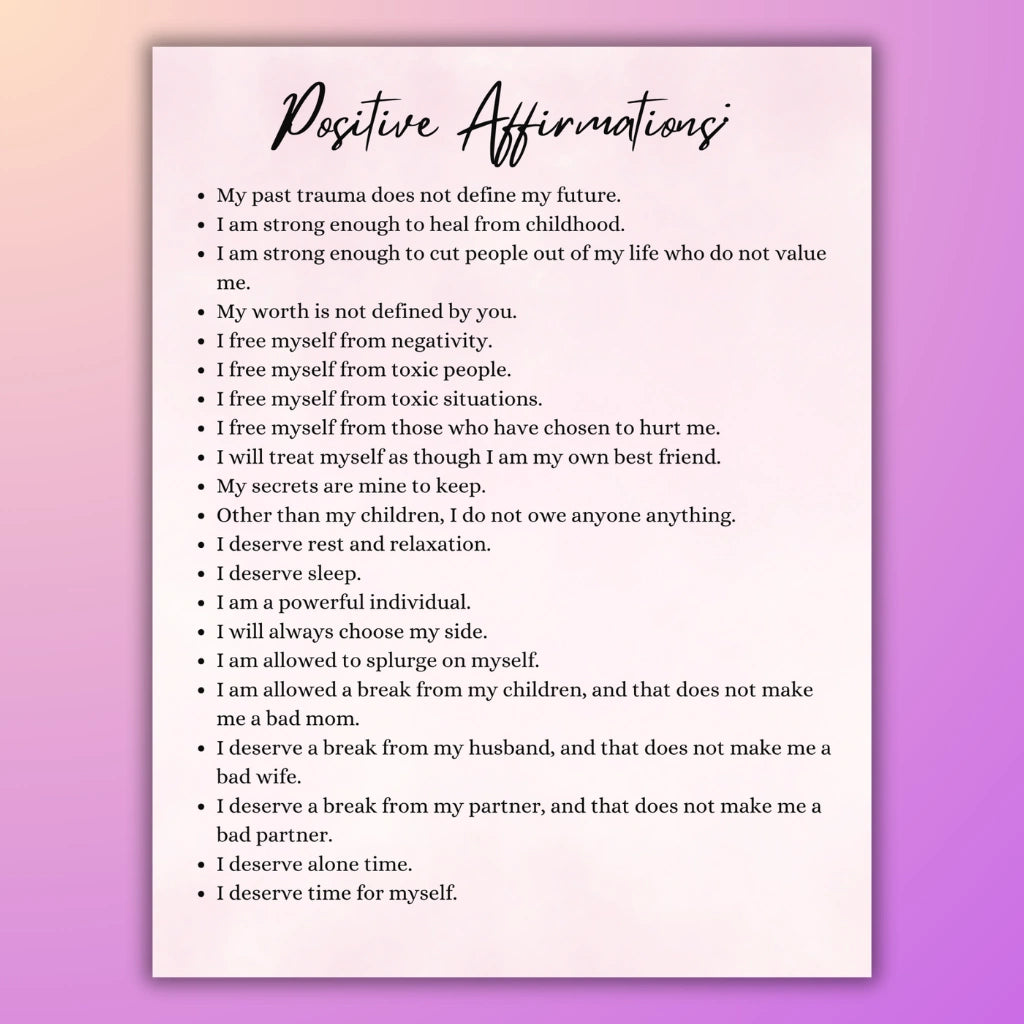 Empowerment Affirmation Planner for Women