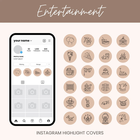 Entertainment Instagram Highlight Covers