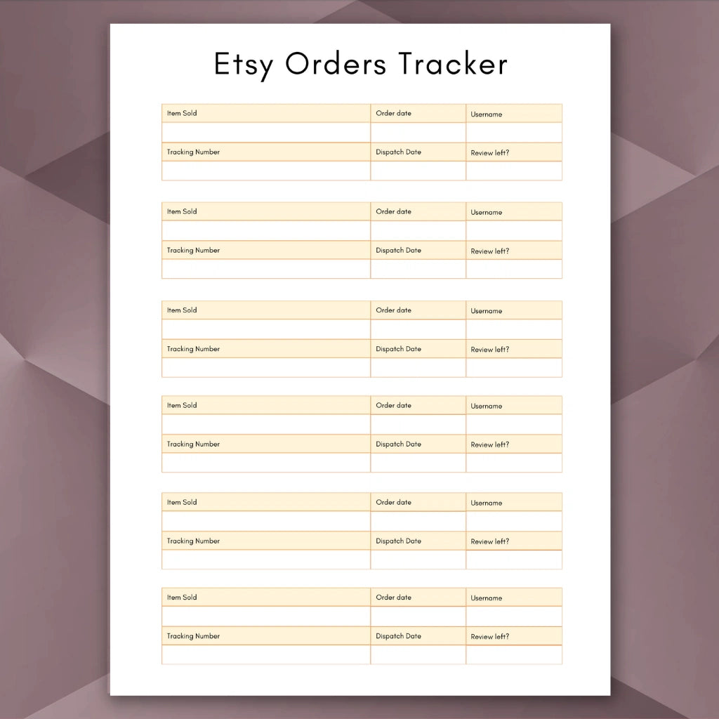 Etsy Business Planner


