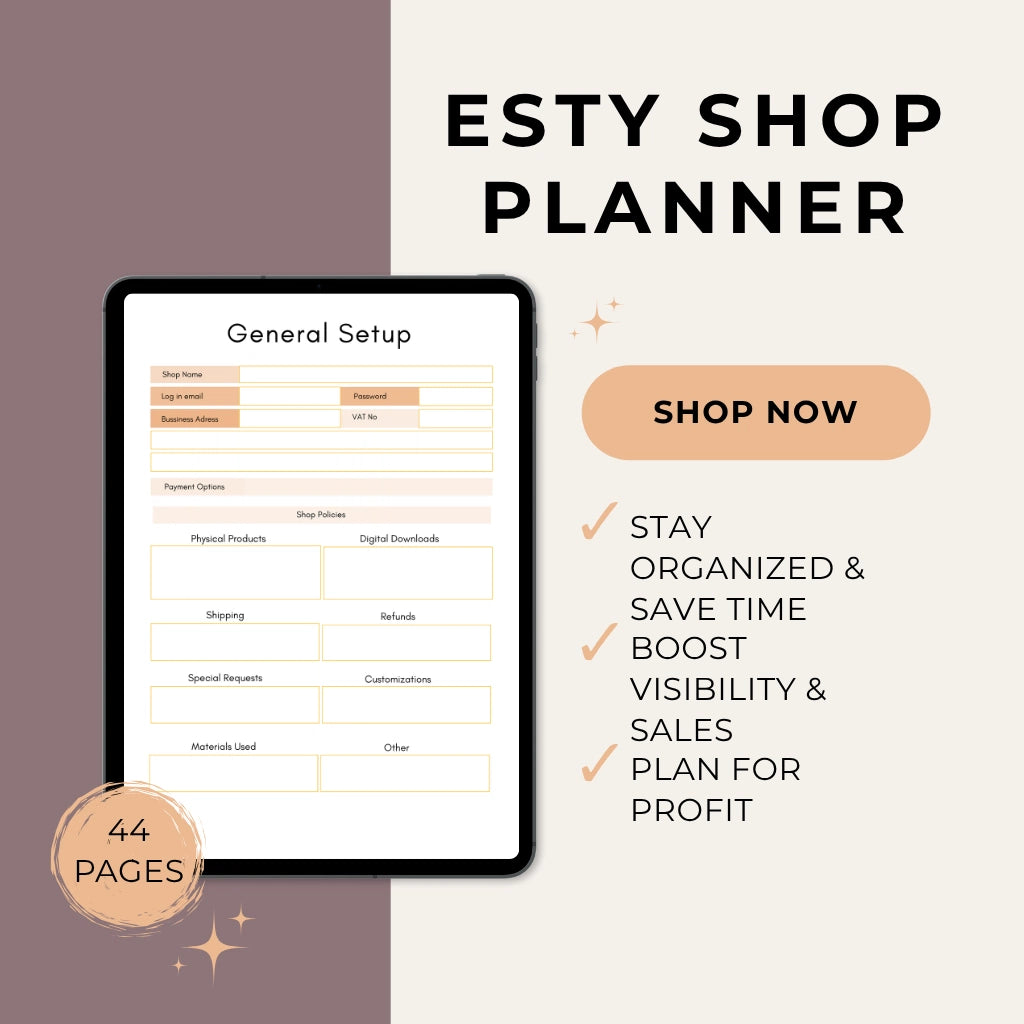 Etsy Seller Printable Organizer

