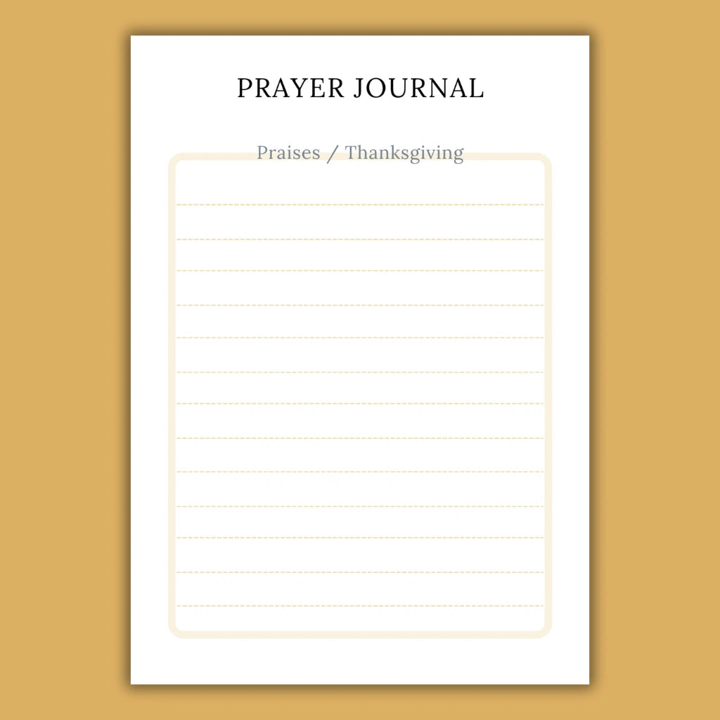 Faith-Based Digital Prayer Planner