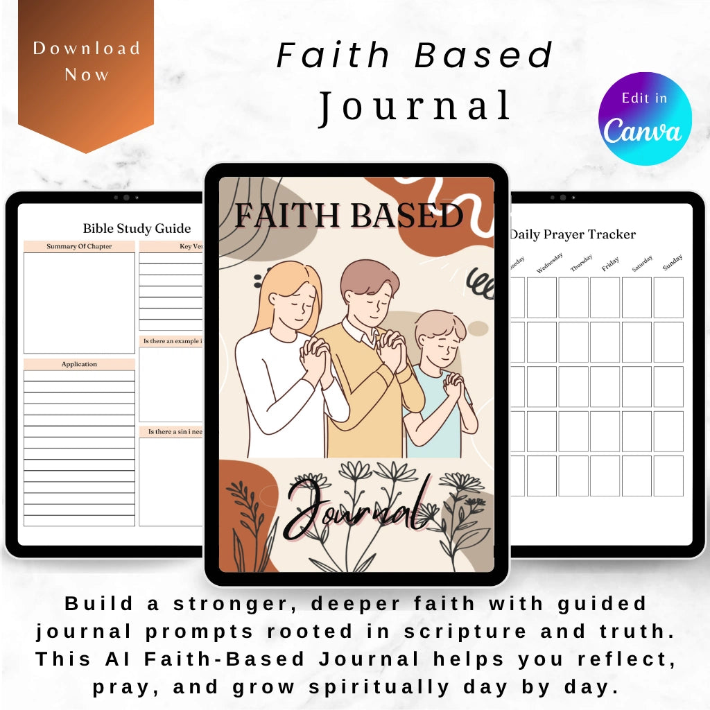 Faith Journal with Prayer Tracker