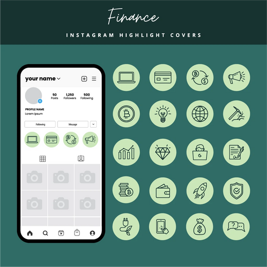 Finance Instagram Highlight Icons