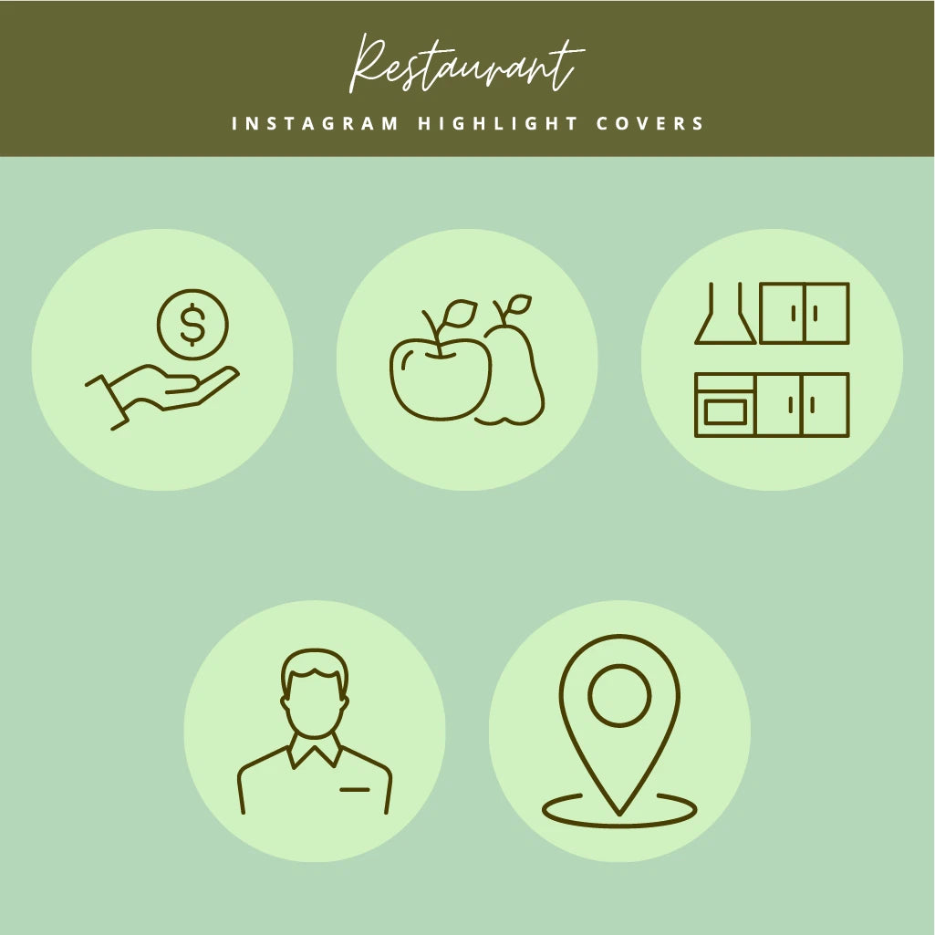 Food Industry Instagram Cover Templates

