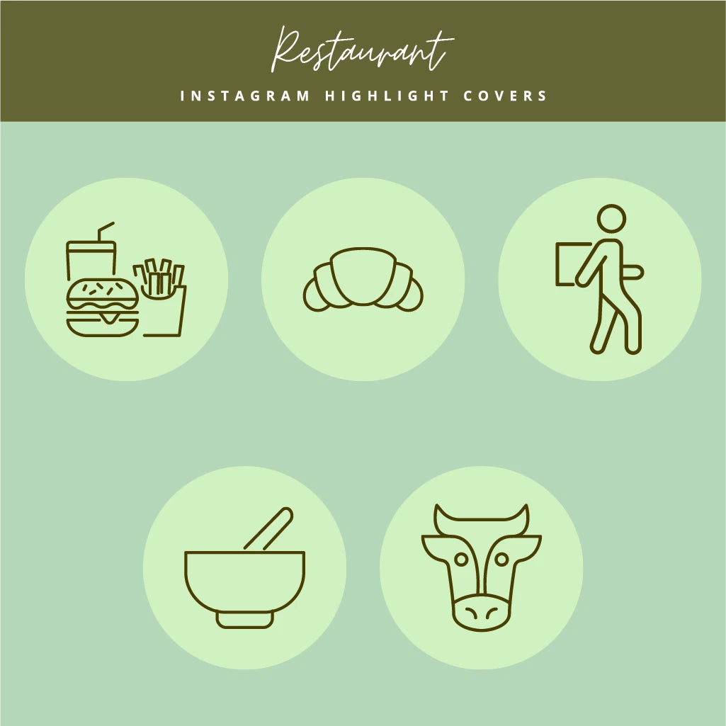 Gourmet Instagram Highlight Icons

