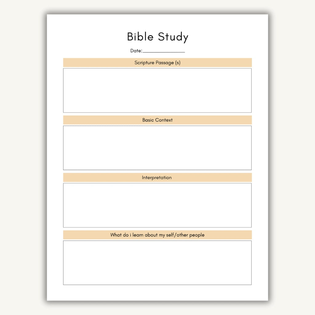 Guided Prayer & Bible Study Notebook