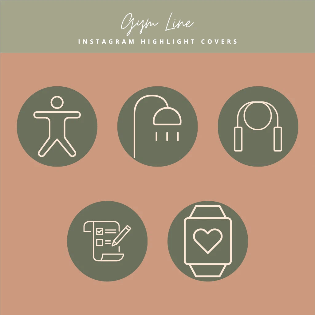 Health & Wellness Instagram Highlight Icons